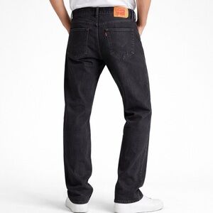 Levi's 501 Men's Black Faded Buttonfly Classic 100% Cotton Straight Jeans 34/32